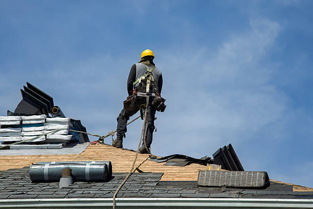 Professional Roof Replacement technician working in Franconia, NH